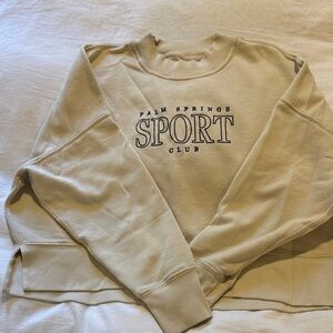Abercrombie & Fitch Cream Sweatshirt